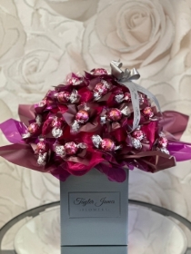 Raspberry and Cream Lindt Bouquet
