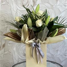 Rose and Lily Classic Bouquet 