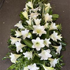 Single Ended Longiflorum Lily Spray