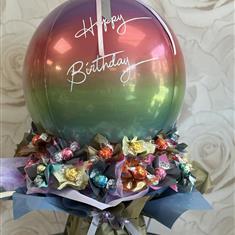 Rainbow Lindt Hot Air Balloon