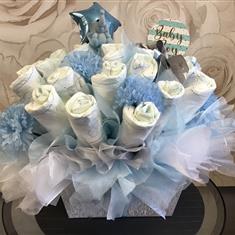 Tutu Nappy Bouquet Baby Boy