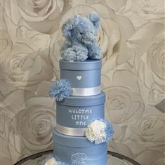 Blue Elephant Nappy Gift Set