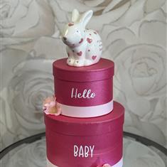 Pink Bunny Nappy Gift Set 