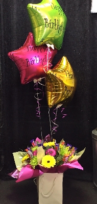 Flowers, Chocolates and Balloon Bouquet