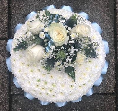Based Posy Pad blue and white