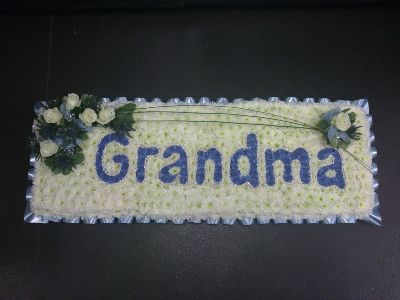 Grandma blue and white