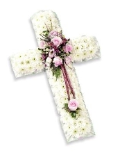 Petite Cross Pink and White