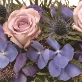 Mixed wreath lilac and blue