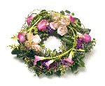 Contemporary calla wreath